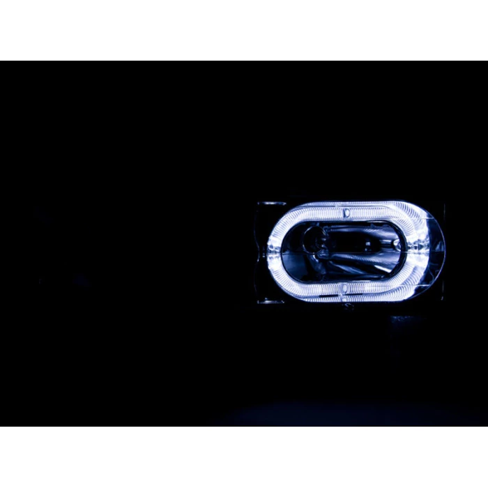 ANZO - Carbon Fiber LED Halo Euro Headlights