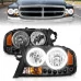 ANZO - Black CCFL Halo Euro Headlights with Parking LEDs