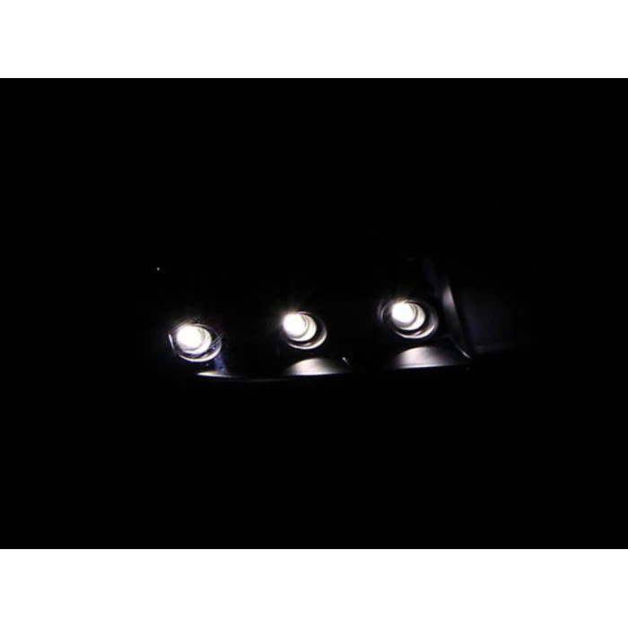 ANZO - Black Halo Euro Headlights with Parking LEDs