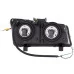 ANZO - Black U-Bar Style Projector Headlights
