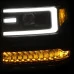 ANZO - Black U-Bar Projector Headlights with Sequential LED Turn Signal