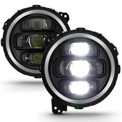 ANZO - 7" Round Black Projector LED Headlights