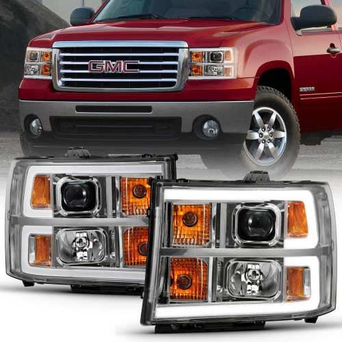 ANZO - Chrome LED U-Bar Projector Headlights