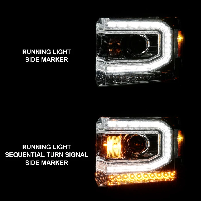 ANZO - Plank Style Projector Headlights