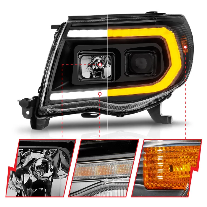 ANZO - Light Bar Style Sequential Projector Headlight