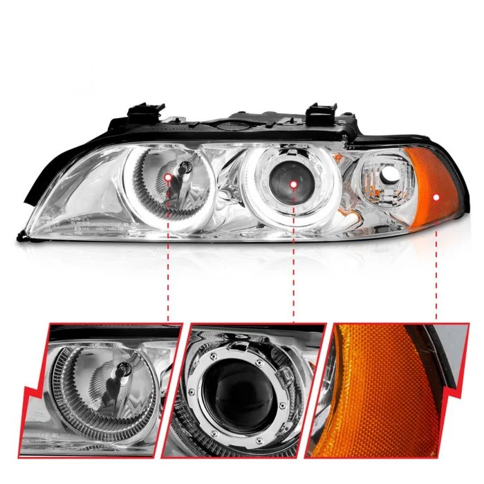 ANZO - Chrome Halo Projector Headlights