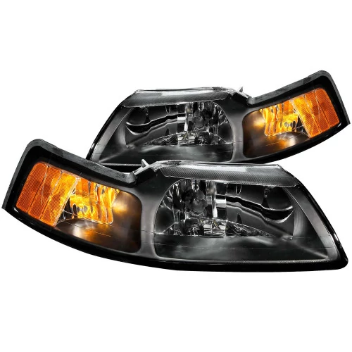 ANZO - Black Euro Headlights