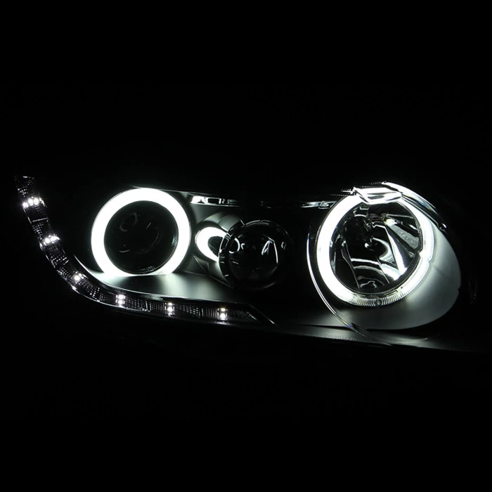 ANZO - Black CCFL Halo Projector Headlights with Parking LEDs