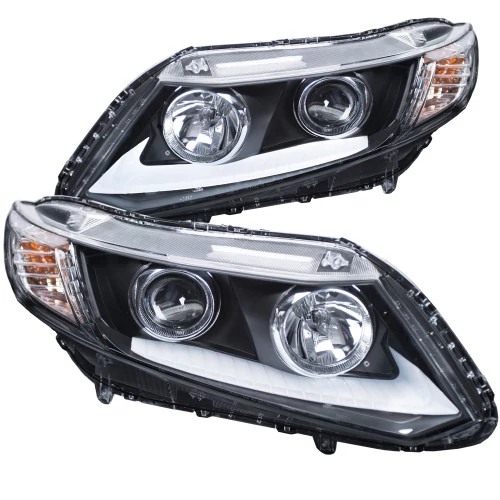 ANZO - Chrome LED U-Bar Projector Headlights