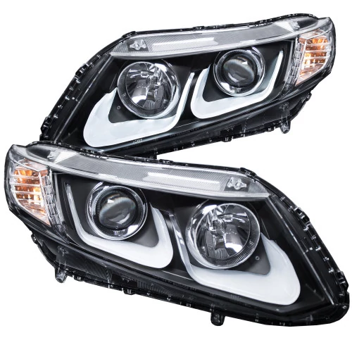 ANZO - Black U-Bar Style Projector Headlights