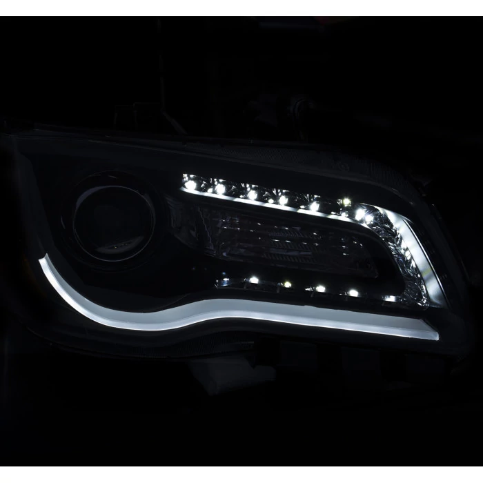 ANZO - Black Plank Style Projector Headlights