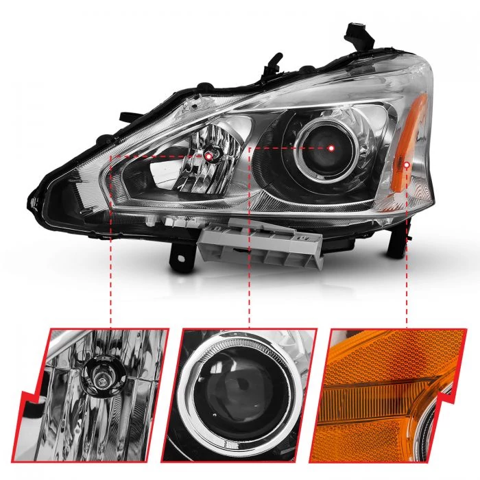 ANZO - Chrome Projector Headlight