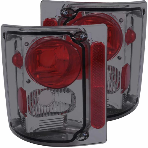 ANZO - Chrome Red/Smoke Euro Tail Lights