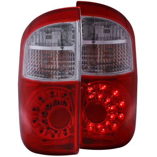 ANZO - Chrome Red LED Tail Lights