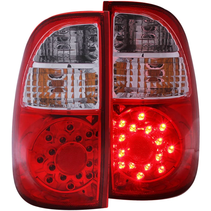 ANZO - Chrome Red LED Tail Lights