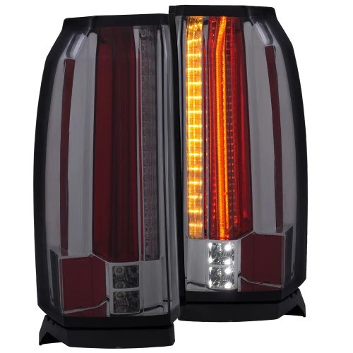 ANZO - Chrome/Smoke Fiber Optic LED Tail Lights