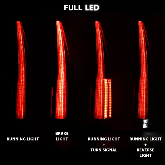 ANZO - Black/Red LED Tail Lights