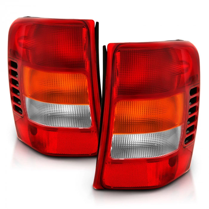 ANZO - Factory Style Chrome Red/Amber Tail Lights