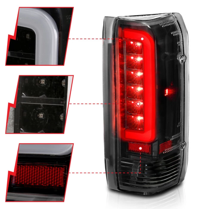 ANZO - Black Fiber Optic LED Tail Lights