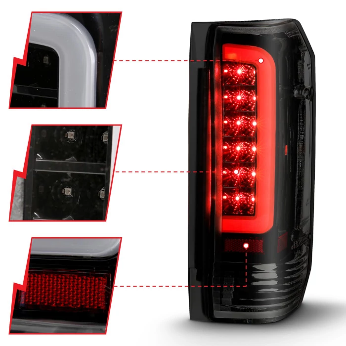 ANZO - Black/Smoke Fiber Optic LED Tail Lights