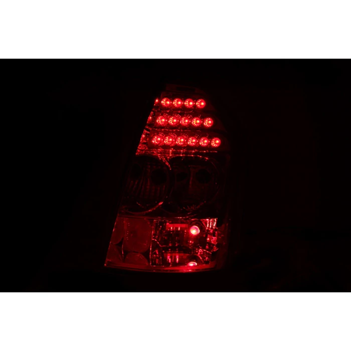 ANZO - Chrome/Red LED Tail Lights