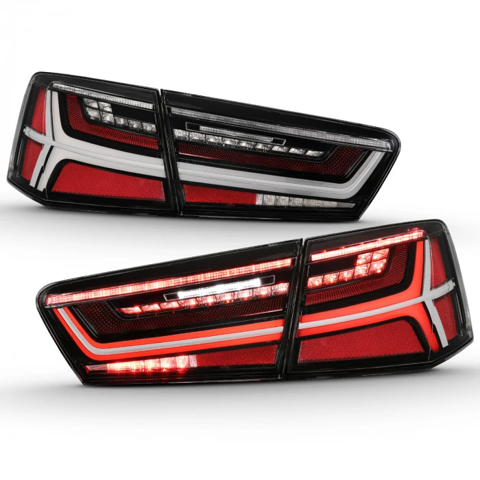 ANZO - Black Sequential Fiber Optic LED Tail Lights