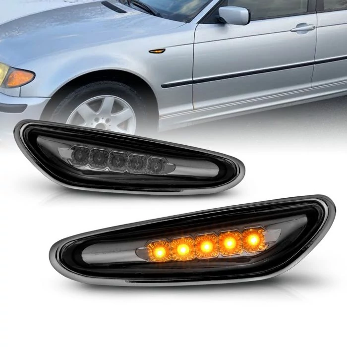 ANZO - Chrome/Smoke LED Side Marker Lights