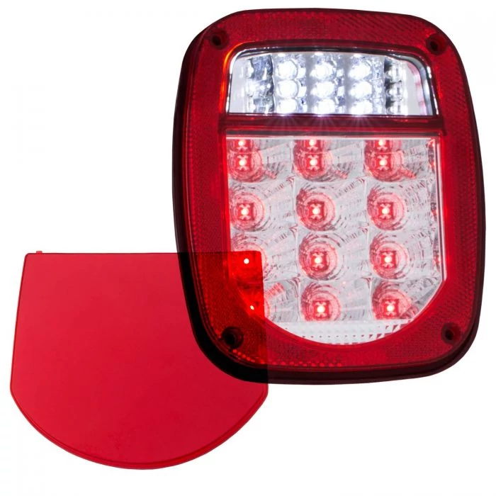 ANZO - Chrome Red LED Tail Lights