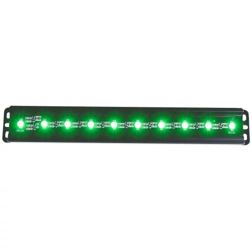 ANZO - Single Row 12'' Short Green LED Light Bar