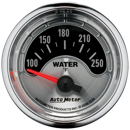 AutoMeter® - American Muscle 2-1/16" Electric Air-Core 100-250 Deg F Water Temperature Gauge