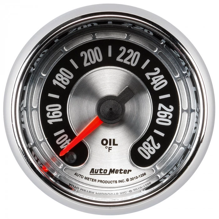 AutoMeter® - American Muscle 2-1/16" Electric Digital Stepper Motor 140-280 Deg F Engine Oil Temperature Gauge