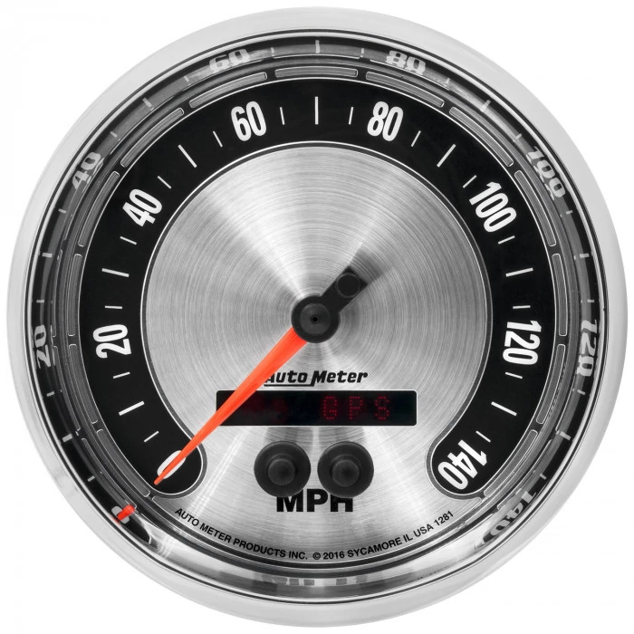 AutoMeter® - American Muscle 5" 0-140 MPH Chrome Bezel Electric Digital GPS Speedometer Gauge