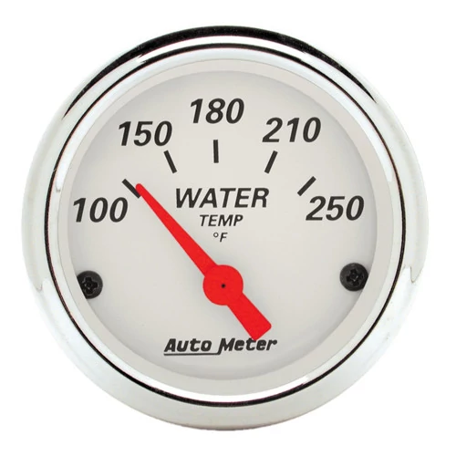 AutoMeter® - Arctic White 2-1/16" 100-250 Deg F Electric Air-Core Water Temperature Gauge