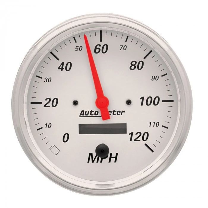 AutoMeter® - Arctic White 5" 0-120 MPH Electric Programmable Speedometer Gauge