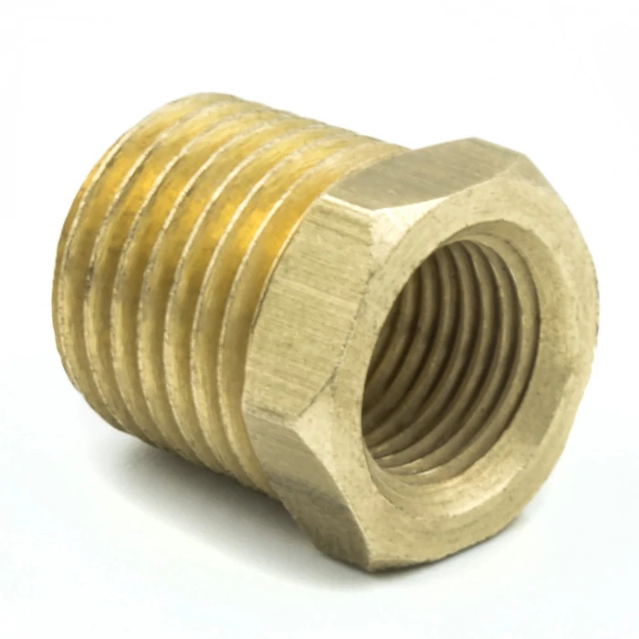 AutoMeter® - 1/4" NPMT to 1/8" NPFT Brass Adapter Fitting