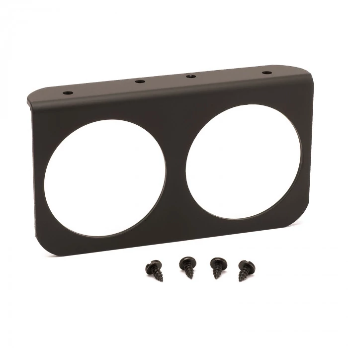AutoMeter® - 2-5/8" 2-Hole Mounting Solutions Black Aluminum Gauge Panel
