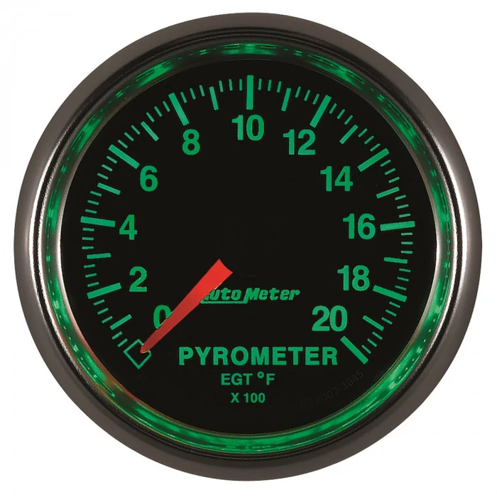 AutoMeter® - GS Series 2-1/16" Electric Digital Stepper Motor 0-2000 Deg F Pyrometer Gauge Kit