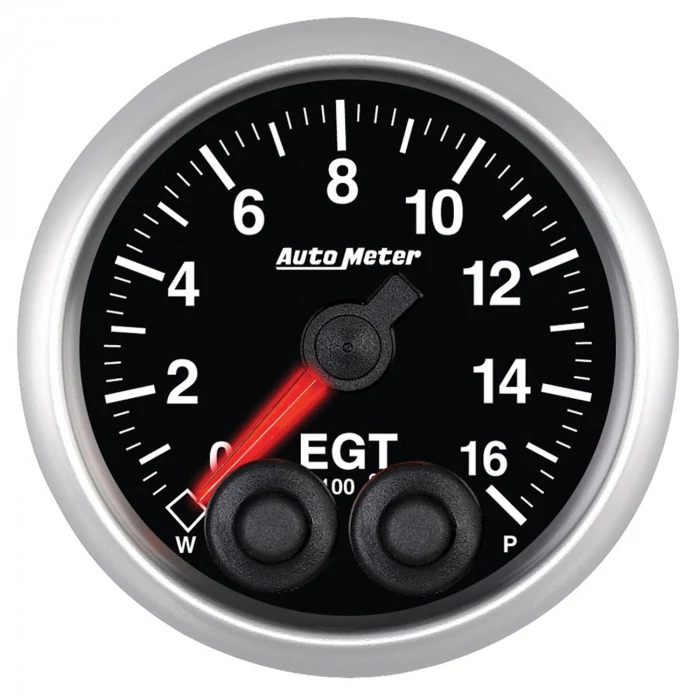 AutoMeter® - Elite Series EGT 2-1/16" Electric Digital Stepper Motor 0-1600 Deg F Pyrometer Gauge