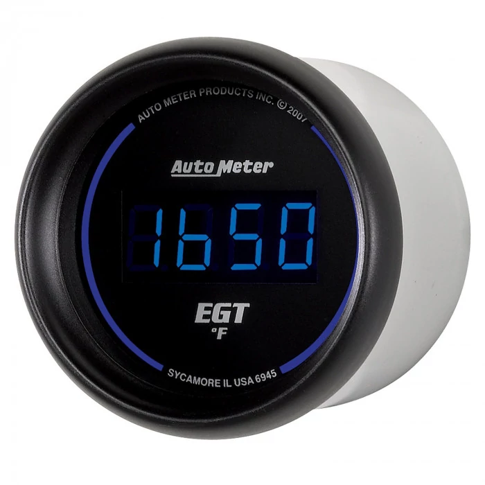 AutoMeter® - Cobalt 2-1/16" Black Dial Face 0-2000 Deg F Digital Pyrometer Gauge