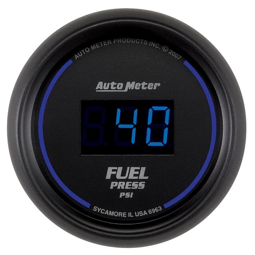 AutoMeter® - Cobalt 2-1/16" Blue Digital LED 0-100 PSI Digital Fuel Pressure Gauge