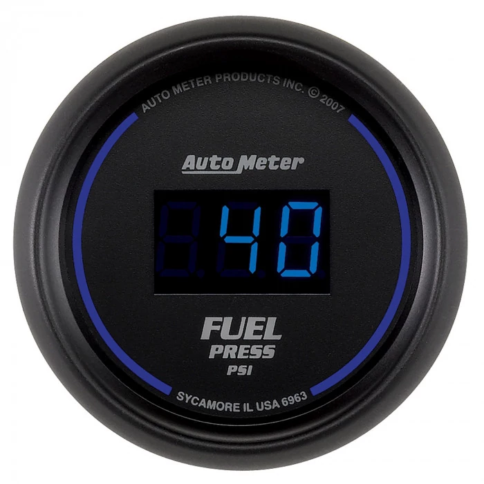 AutoMeter® - Cobalt 2-1/16" Blue Digital LED 0-100 PSI Digital Fuel Pressure Gauge