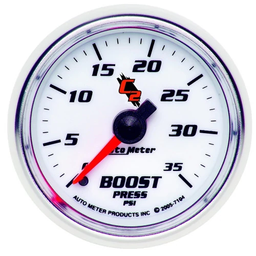 AutoMeter® - C2 2-1/16" 0-35 PSI Mechanical Boost Gauge