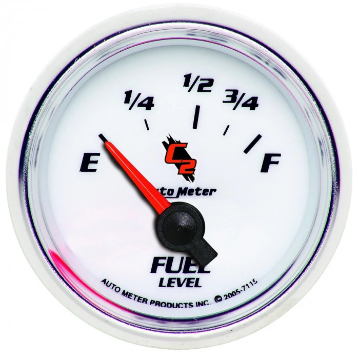 AutoMeter® - C2 2-1/16" 73 Ohms Empty/10 Ohms Full Non-Linear Electric Fuel Level Gauge
