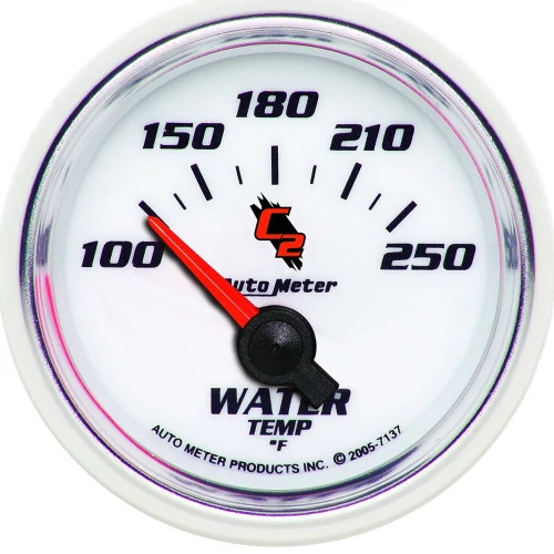 AutoMeter® - C2 2-1/16" Electric Air-Core 100-250 Deg F Water Temperature Gauge
