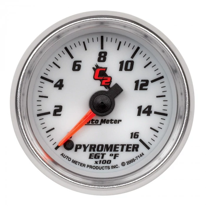 AutoMeter® - C2 2-1/16" Electric Digital Stepper Motor 0-1600 Deg F Pyrometer Gauge Kit