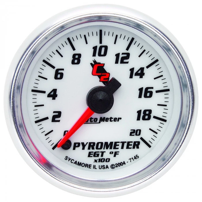 AutoMeter® - C2 2-1/16" Electric Digital Stepper Motor 0-2000 Deg F Pyrometer Gauge Kit