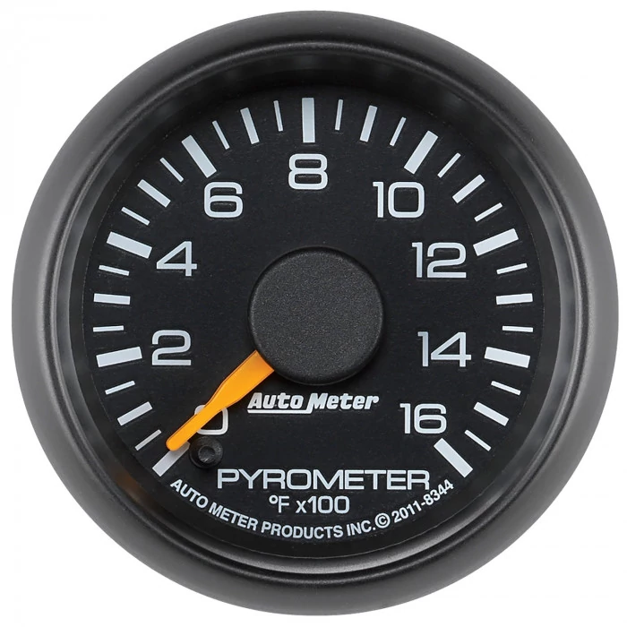 AutoMeter® - Chevy Factory 2-1/16" Electric Digital Stepper Motor 0-1600 Deg F Match Pyrometer Gauge Kit