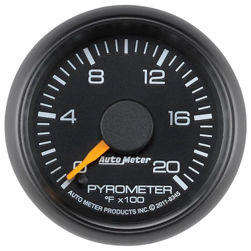 AutoMeter® - Chevy Factory 2-1/16" Electric Digital Stepper Motor 0-2000 Deg F Match Pyrometer Gauge Kit