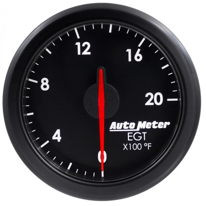 AutoMeter® - AirDrive 2-1/16" Black Dial Face Electric Air-Core 0-2000 Deg F Pyrometer Gauge