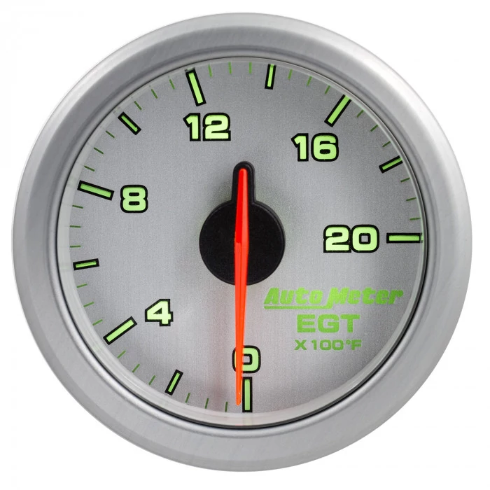 AutoMeter® - AirDrive 2-1/16" Silver Dial Face Electric Air-Core 0-2000 Deg F Pyrometer Gauge